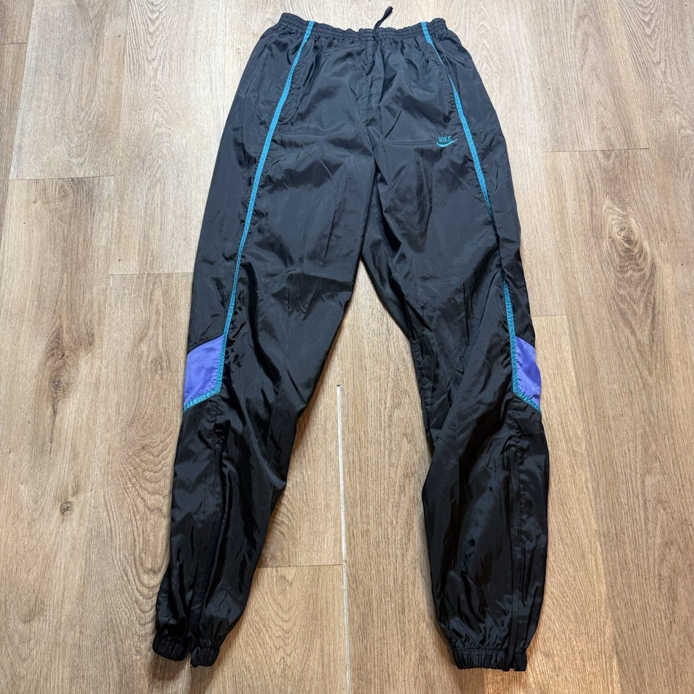 Vintage Nike Tracksuit Bottoms Women's Medium 80s 90s Track Wind Suit‎
